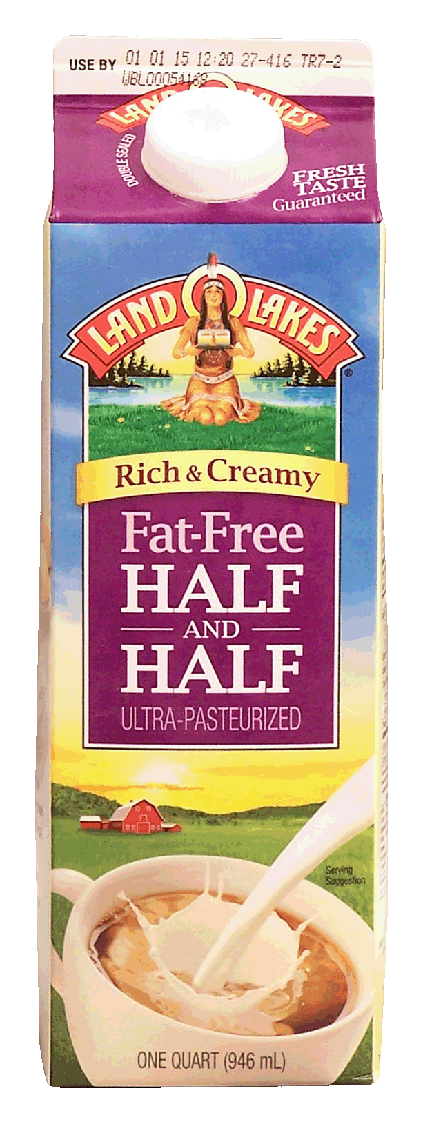 Land O Lakes(R)  rich & creamy fat-free half and half, ultra-pasteurized Full-Size Picture